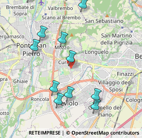 Mappa Via Filippo Turati, 24035 Curno BG, Italia (2.20545)