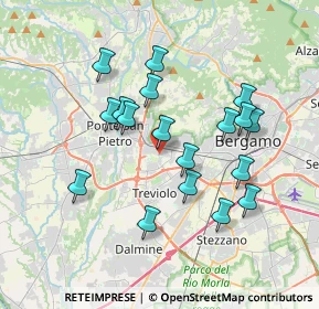 Mappa Via Filippo Turati, 24035 Curno BG, Italia (3.36722)