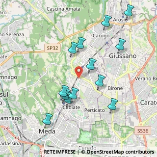Mappa Via Padre Rovagnati, 22066 Mariano Comense CO, Italia (2.01385)