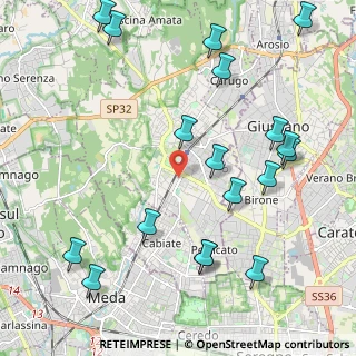 Mappa Via Padre Rovagnati, 22066 Mariano Comense CO, Italia (2.585)
