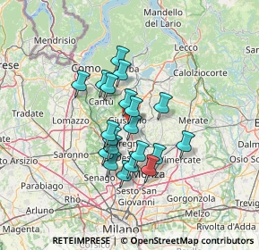 Mappa Strada Nuova Valassina, 20833 Giussano MB, Italia (10.0215)