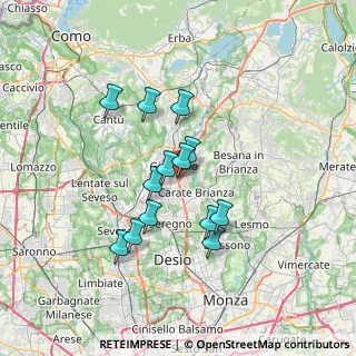 Mappa Strada Nuova Valassina, 20833 Giussano MB, Italia (5.65615)