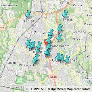 Mappa Strada Nuova Valassina, 20833 Giussano MB, Italia (1.56842)