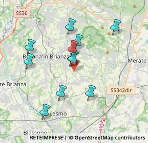 Mappa Via Foscolo Ugo, 23880 Casatenovo LC, Italia (3.40545)