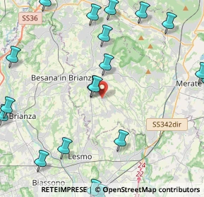 Mappa Via Foscolo Ugo, 23880 Casatenovo LC, Italia (5.9615)