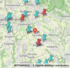 Mappa Via Foscolo Ugo, 23880 Casatenovo LC, Italia (2.581)