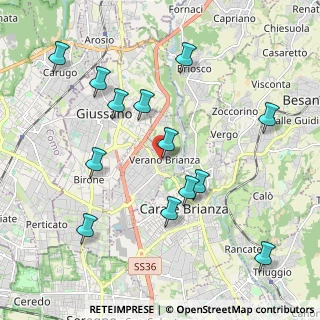Mappa Via M. Preda, 20843 Verano Brianza MB, Italia (2.13846)