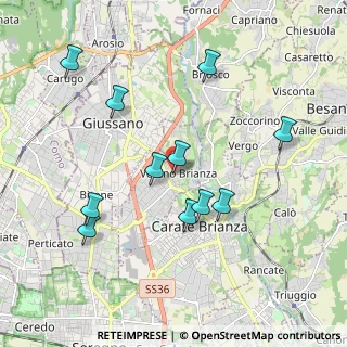 Mappa Via Mario Preda, 20843 Verano Brianza MB, Italia (1.91636)