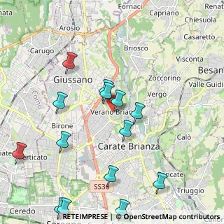 Mappa Via Mario Preda, 20843 Verano Brianza MB, Italia (2.44786)