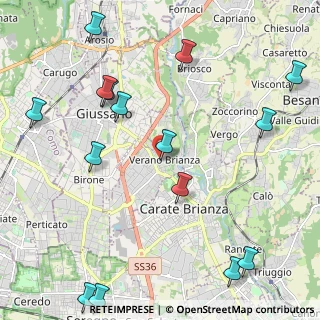 Mappa Via Mario Preda, 20843 Verano Brianza MB, Italia (2.80267)