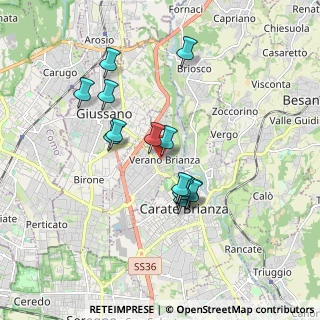 Mappa Via M. Preda, 20843 Verano Brianza MB, Italia (1.51857)