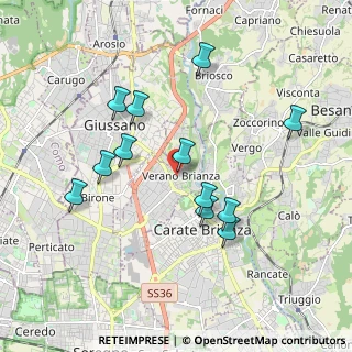 Mappa Via Mario Preda, 20843 Verano Brianza MB, Italia (1.79083)