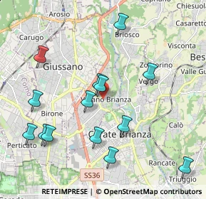 Mappa Via M. Preda, 20843 Verano Brianza MB, Italia (2.17143)