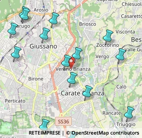 Mappa Via M. Preda, 20843 Verano Brianza MB, Italia (2.62933)