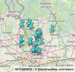 Mappa Via Mario Preda, 20843 Verano Brianza MB, Italia (10.62368)