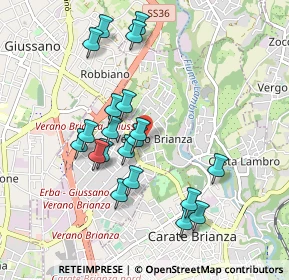 Mappa Via M. Preda, 20843 Verano Brianza MB, Italia (0.8895)