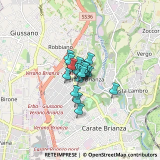 Mappa Via M. Preda, 20843 Verano Brianza MB, Italia (0.336)