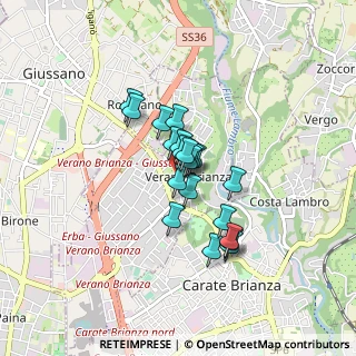 Mappa Via Mario Preda, 20843 Verano Brianza MB, Italia (0.553)