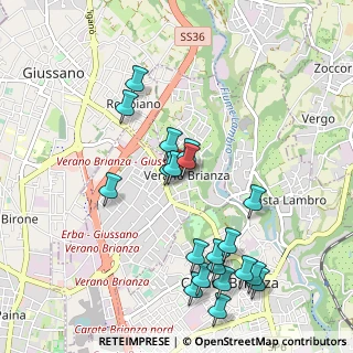Mappa Via Mario Preda, 20843 Verano Brianza MB, Italia (1.0615)