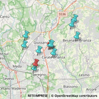 Mappa Via Mario Preda, 20843 Verano Brianza MB, Italia (3.46909)