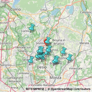 Mappa Via Mario Preda, 20843 Verano Brianza MB, Italia (6.05643)