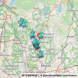 Mappa Via Mulino Bistorgio, 20843 Verano Brianza MB, Italia (5.64733)