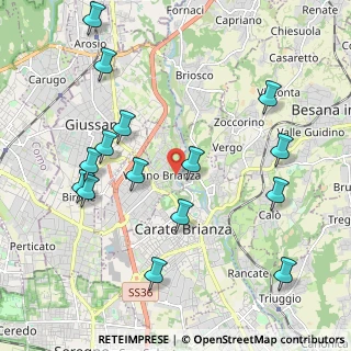 Mappa Via Mulino Bistorgio, 20843 Verano Brianza MB, Italia (2.30667)
