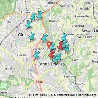 Mappa Via Mulino Bistorgio, 20843 Verano Brianza MB, Italia (1.48714)