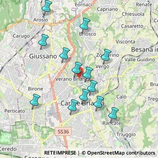 Mappa Via Mulino Bistorgio, 20843 Verano Brianza MB, Italia (1.91077)
