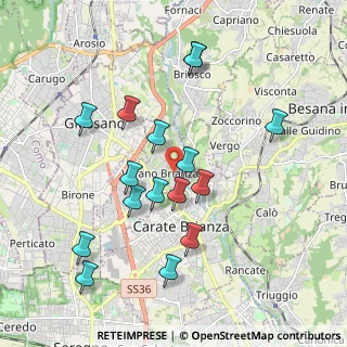 Mappa Via Mulino Bistorgio, 20843 Verano Brianza MB, Italia (1.89563)