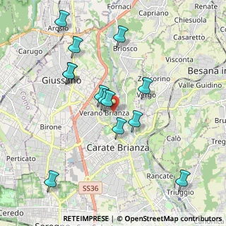 Mappa Via Mulino Bistorgio, 20843 Verano Brianza MB, Italia (1.94231)