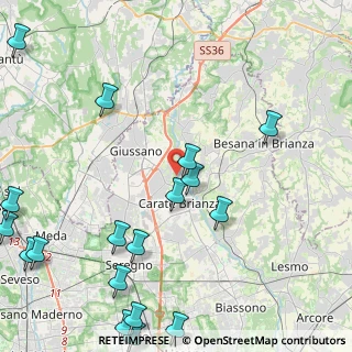 Mappa Via Mulino Bistorgio, 20843 Verano Brianza MB, Italia (6.15667)