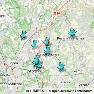 Mappa Via Mulino Bistorgio, 20843 Verano Brianza MB, Italia (3.80333)