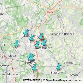 Mappa Via Mulino Bistorgio, 20843 Verano Brianza MB, Italia (4.0475)