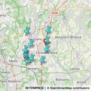 Mappa Via Mulino Bistorgio, 20843 Verano Brianza MB, Italia (3.46364)