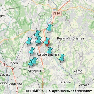 Mappa Via Mulino Bistorgio, 20843 Verano Brianza MB, Italia (2.83364)