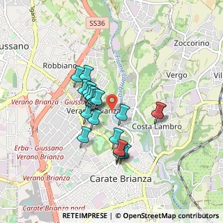 Mappa Via Mulino Bistorgio, 20843 Verano Brianza MB, Italia (0.679)