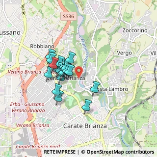 Mappa Via Mulino Bistorgio, 20843 Verano Brianza MB, Italia (0.6315)