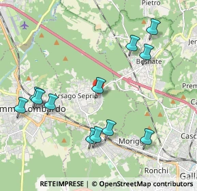 Mappa Via Giosuè Carducci, 21010 Arsago Seprio VA, Italia (2.21833)