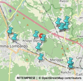 Mappa Via Giosuè Carducci, 21010 Arsago Seprio VA, Italia (2.13077)