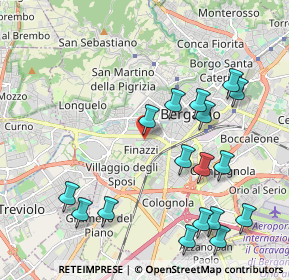 Mappa Via Giacomo Leopardi, 24127 Bergamo BG, Italia (2.32176)