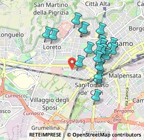 Mappa Via Giacomo Leopardi, 24127 Bergamo BG, Italia (0.84)