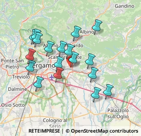 Mappa Via Baschenis, 24066 Pedrengo BG, Italia (6.61778)