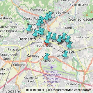 Mappa Via Rosa Gabriele, 24125 Bergamo BG, Italia (1.4695)