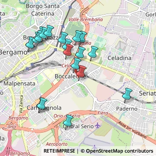 Mappa Via Rosa Gabriele, 24125 Bergamo BG, Italia (1.062)