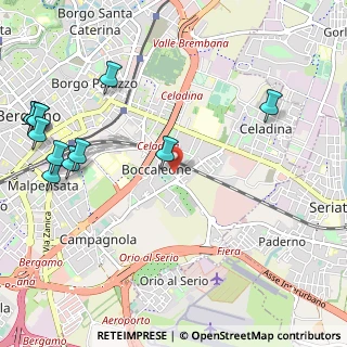 Mappa Via Rosa Gabriele, 24125 Bergamo BG, Italia (1.44667)