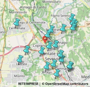 Mappa Via Luciano Manara, 20030 Lentate sul Seveso MB, Italia (2.1105)