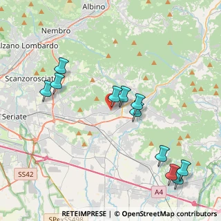 Mappa Via G. Pascoli, 24060 San Paolo d'Argon BG, Italia (4.36727)