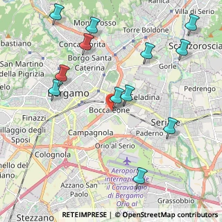 Mappa Via Santa Bartolomea Capitanio, 24125 Bergamo BG, Italia (2.46083)