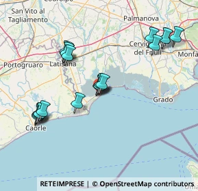 Mappa Viale Venezia, 33054 Lignano Sabbiadoro UD, Italia (15.59)